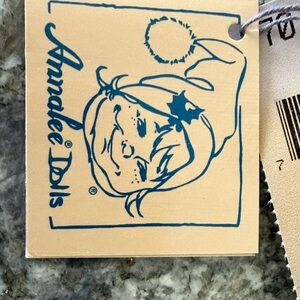 Annalee Dolls Blue and Cream Tag